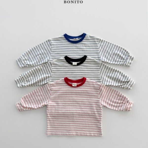 1 <b>|Kids| Bonito 上衣</b>Spring 시보리배색st티 70-140cm