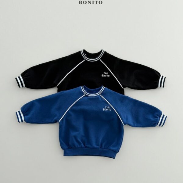1 <b>|Kids| Bonito 上衣</b>Spring 삥줄나그랑맨투맨 70-140cm