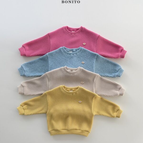 1 <b>|Kids| Bonito 上衣</b>Spring 팝니트맨투맨 70-140cm