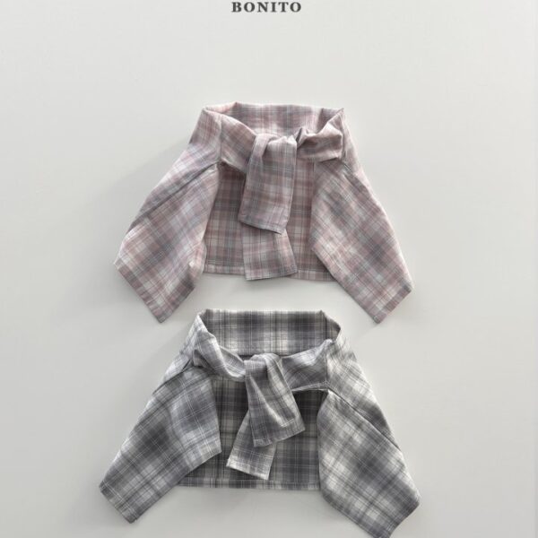 1 <b>|Kids| Bonito 披肩 </b>Spring 체크숄 FREE