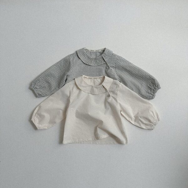 1 <b>Atomeme上衣</b>Spring 플랫 블라우스 70-110cm