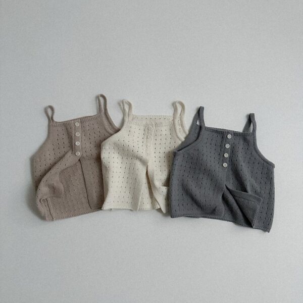 1 <b>Atomeme背心</b>Spring 애니 니트 쪼끼 70-110cm