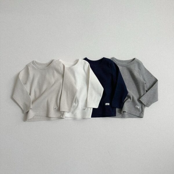 1 <b>Atomeme上衣</b>Spring 소프 골지 티셔츠 70-110cm