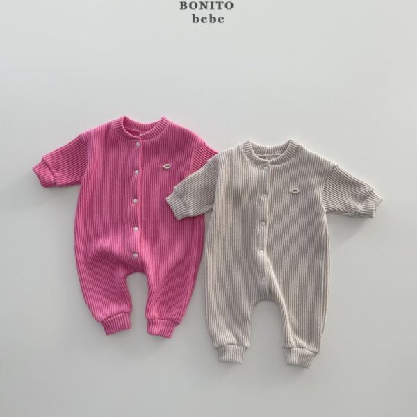1 <b>|BABY| Bonito 包屁衣</b>Spring 니트가디건슈트 3-18M