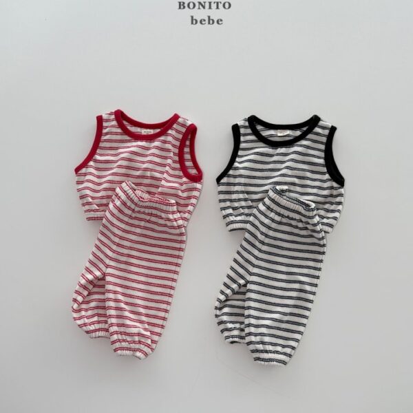 1 <b>|BABY| Bonito 套裝</b>Spring st테리조끼상하셋 3-18M