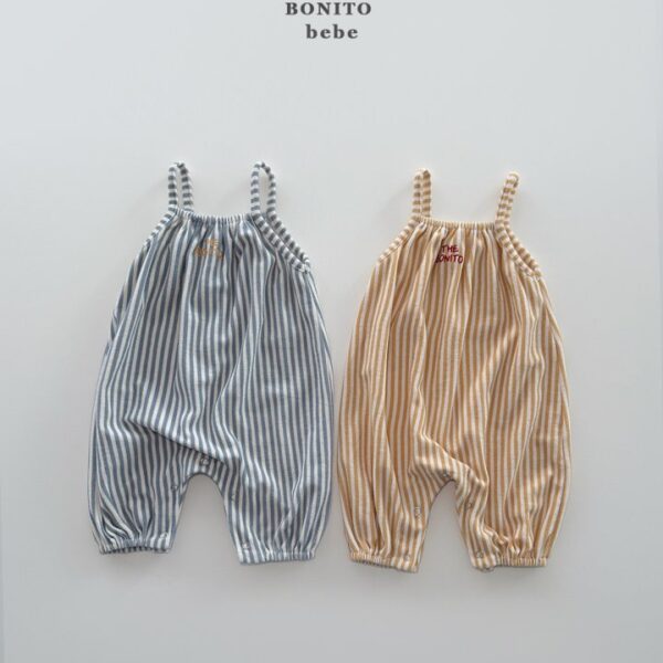 1 <b>|BABY| Bonito 包屁衣</b>Spring 줄줄이오버롤 3-18M