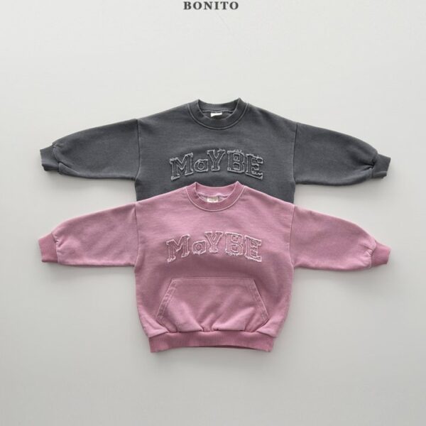1 <b>|Kids| Bonito 上衣 </b>Spring 메이비피그먼트맨투맨 70-140cm