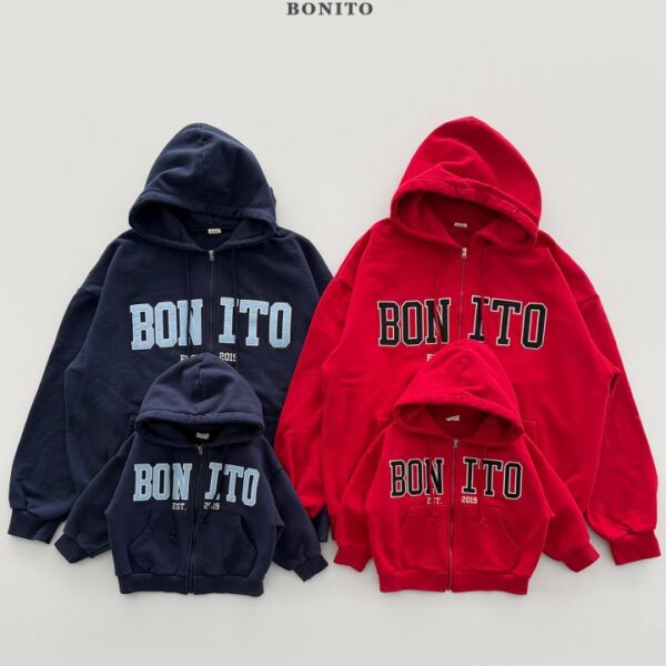 1 <b>|Kids| Bonito 親子裝</b>Spring 반반보니토후드집업 (+adult) 70-140cm