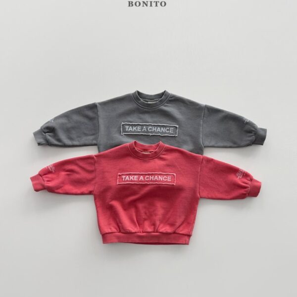 1 <b>|Kids| Bonito 上衣</b>Spring 테이크피그먼트맨투맨 70-140cm