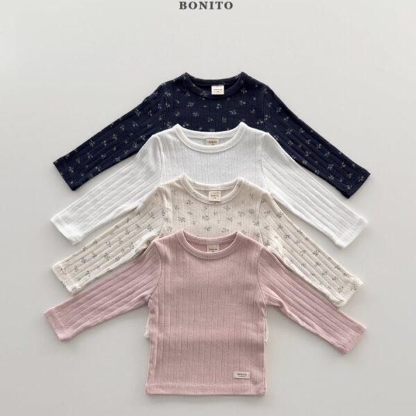 1 <b>|Kids| Bonito 上衣</b>Spring 아일렛티셔츠 70-140cm