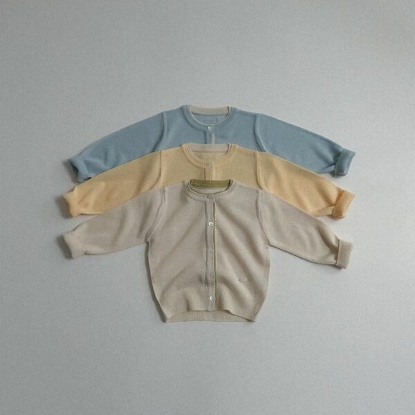 2 <b>Atomeme罩衫</b>Spring 배색 니트 가디건 70-110cm