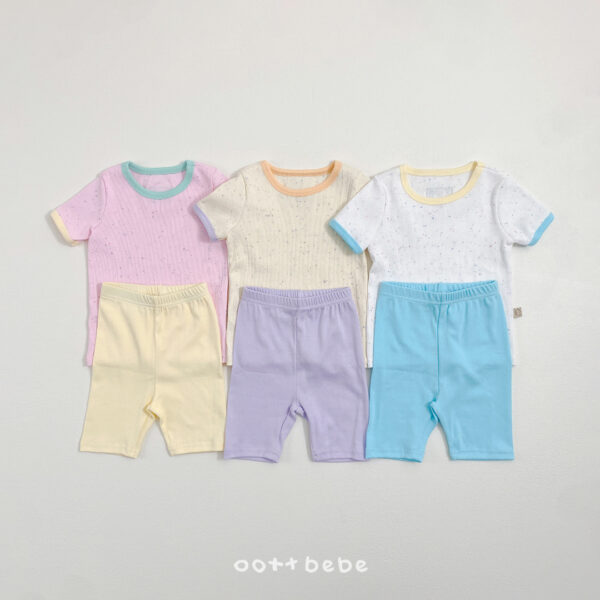 01 <b>OOTTBEBE套裝</b>Summer크레용골지실내복 75-120cm
