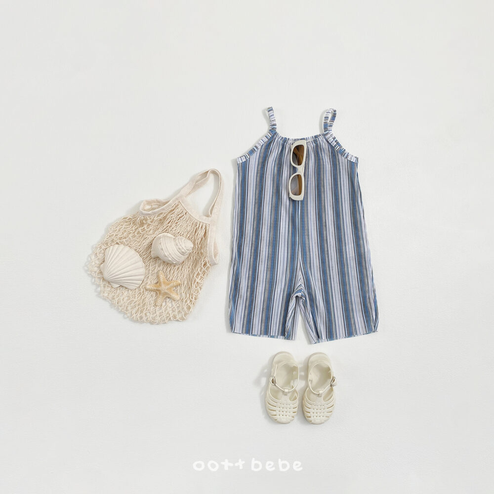 02 <b>OOTTBEBE吊帶褲</b>Summer 트윙클플리츠오버롤 75-120cm