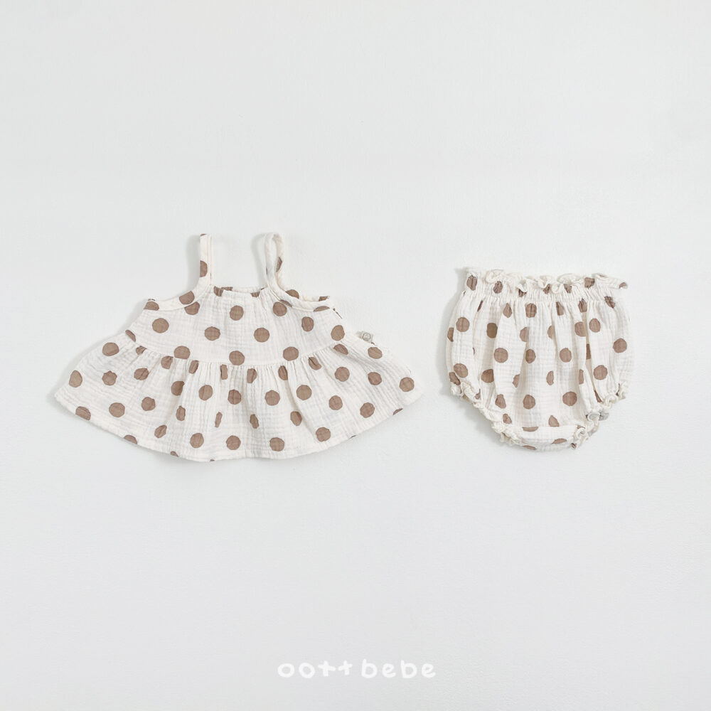 <b>｜BABY｜ OOTTBEBE套裝</b>Summer 토핑블루머세트 0-12M