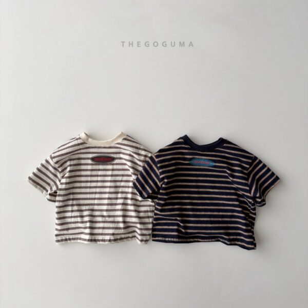 1 <b>THEGOGUMA上衣</b>Summer 컨티뉴 단가라T 85-142cm