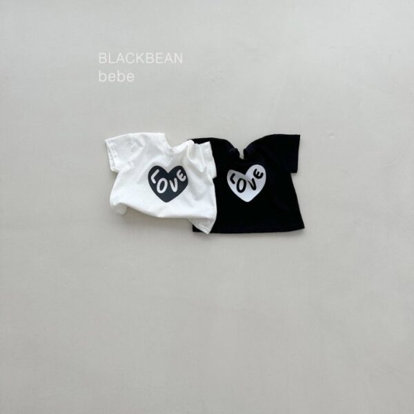 1 <b>|BABY |Black bean上衣</b>Summer 하트 베베티 60-80cm