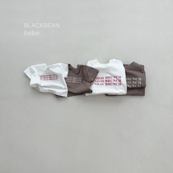 1 <b>|BABY |Black bean 親子裝</b>Summer 브런치 베베티 60-80cm