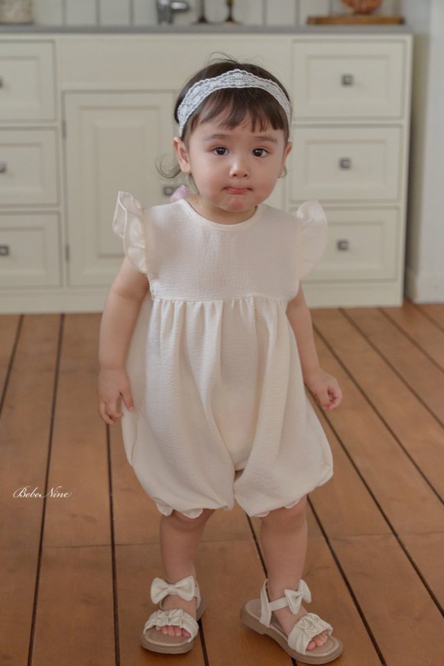 <b>｜BABY ｜Bebe nine 連身衣</b>Summer 쁘띠 프릴 리본 슈트 70-100cm