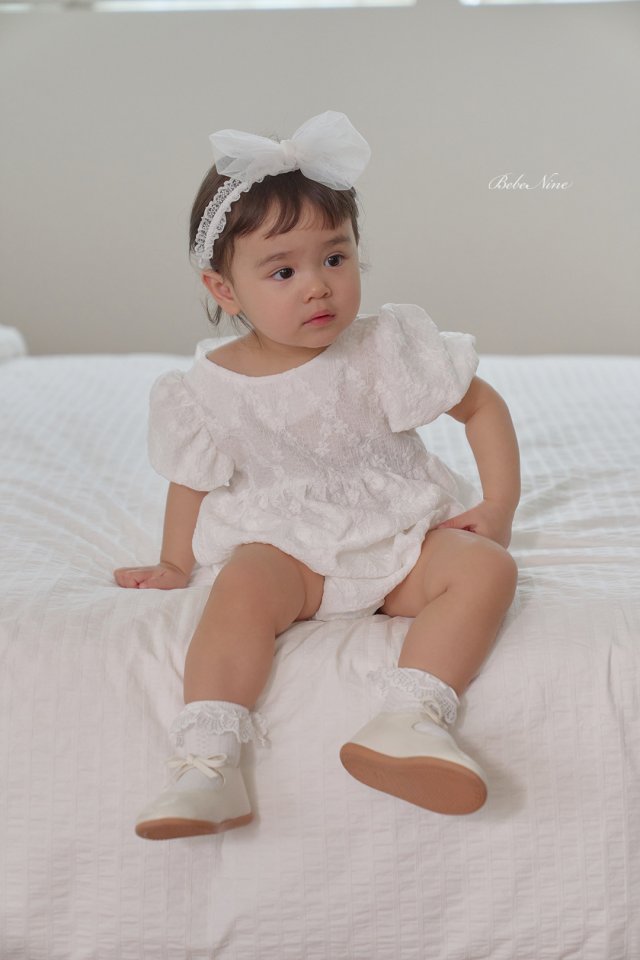 1 <b>|BABY |Bebe nine 連身衣</b>Summer 샤인 리본 슈트 70-100cm