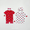 <b>｜BABY｜ OOTTBEBE包屁衣</b>Summer 스트로베리전신슈트 0-12M