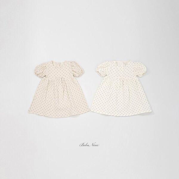 12 <b>Bebe nine洋裝</b>Summer 리안 도트 원피스 70-120cm