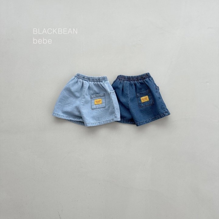 2 <b>Black bean褲子</b>Summer 플레이 청팬츠 80-120cm