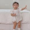 <b>｜BABY ｜Bebe nine 連身衣</b>Summer 샤인 리본 슈트 70-100cm