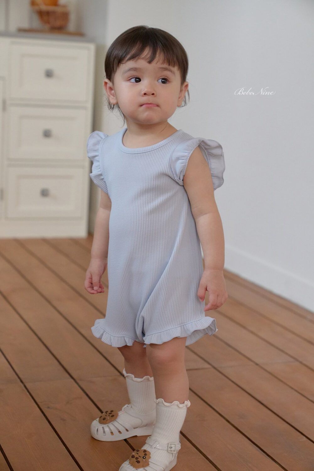 <b>｜BABY ｜Bebe nine 連身衣</b>Summer  프릴즈 슈트 70-100cm