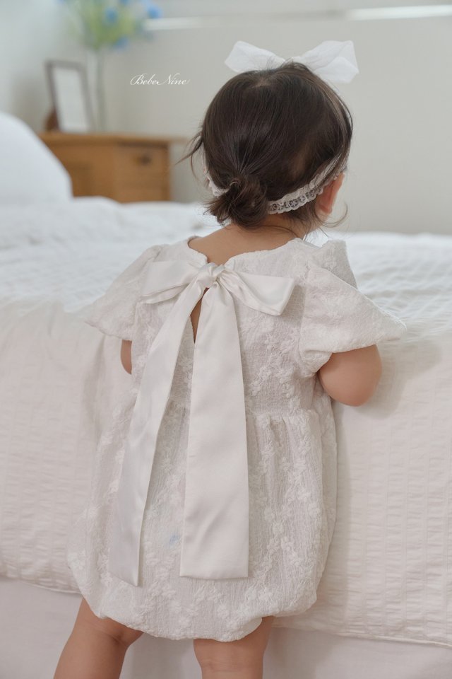 3 <b>|BABY |Bebe nine 連身衣</b>Summer 샤인 리본 슈트 70-100cm