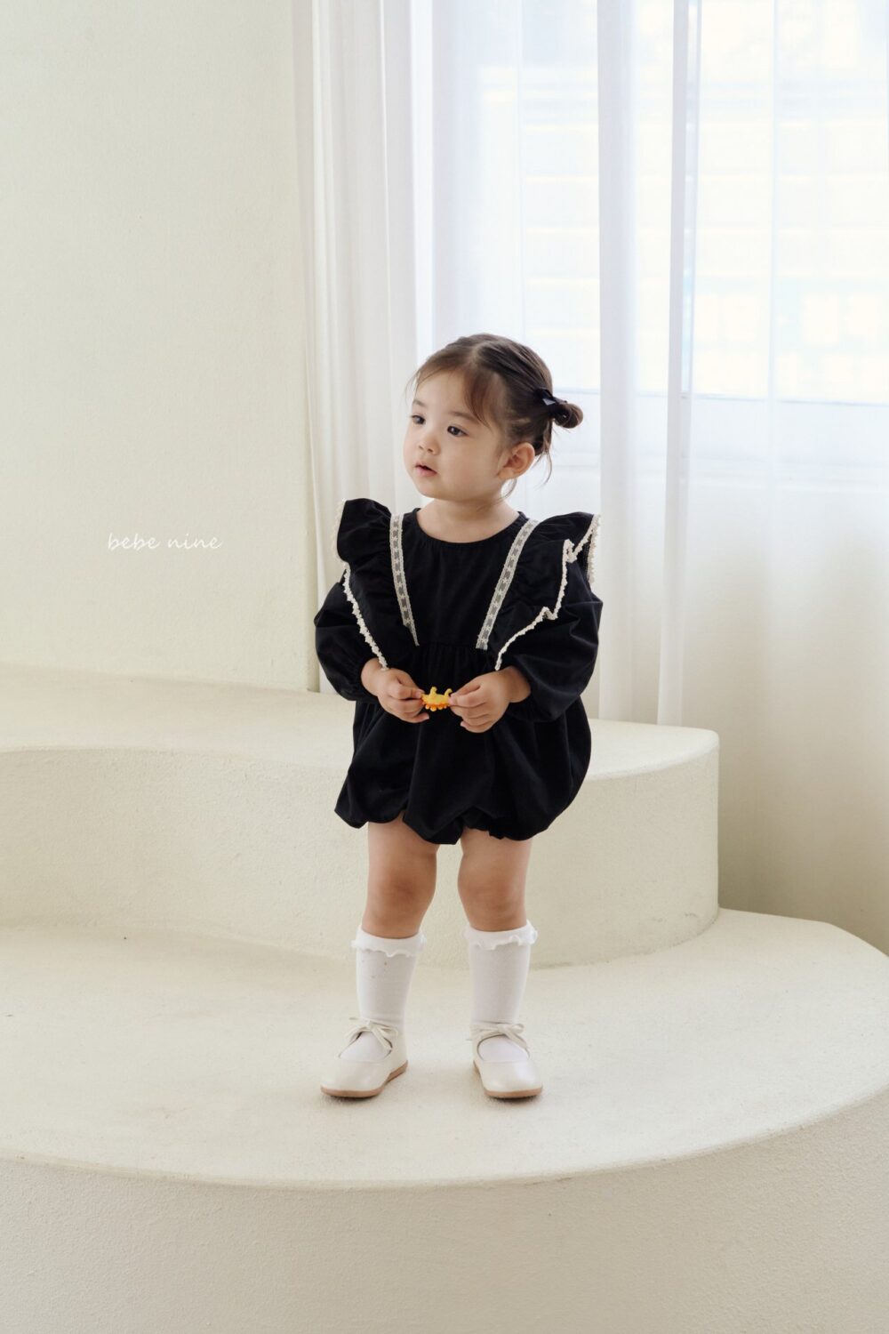 <b>Bebe nine襪子</b>Summer 나인 프릴 반스타킹 세트 3M-6Y