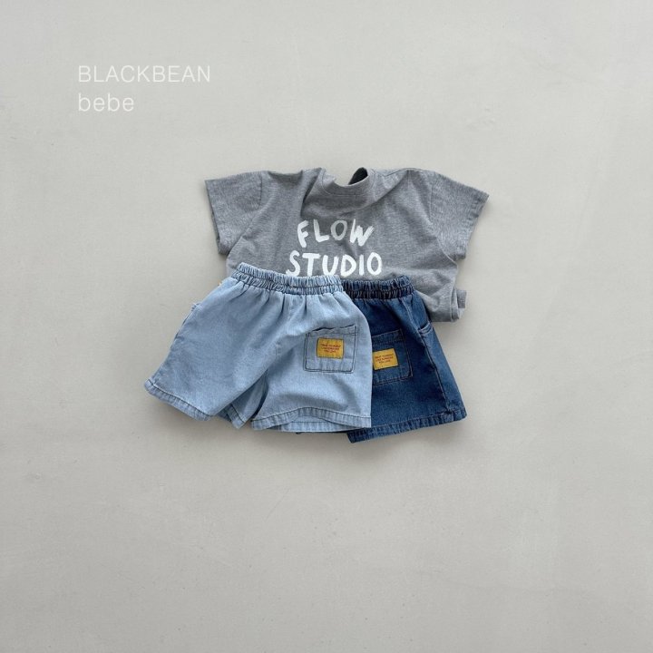 4 <b>Black bean褲子</b>Summer 플레이 청팬츠 80-120cm