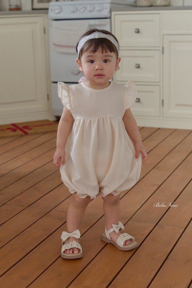 4 <b>|BABY |Bebe nine 連身衣</b>Summer 쁘띠 프릴 리본 슈트 70-100cm