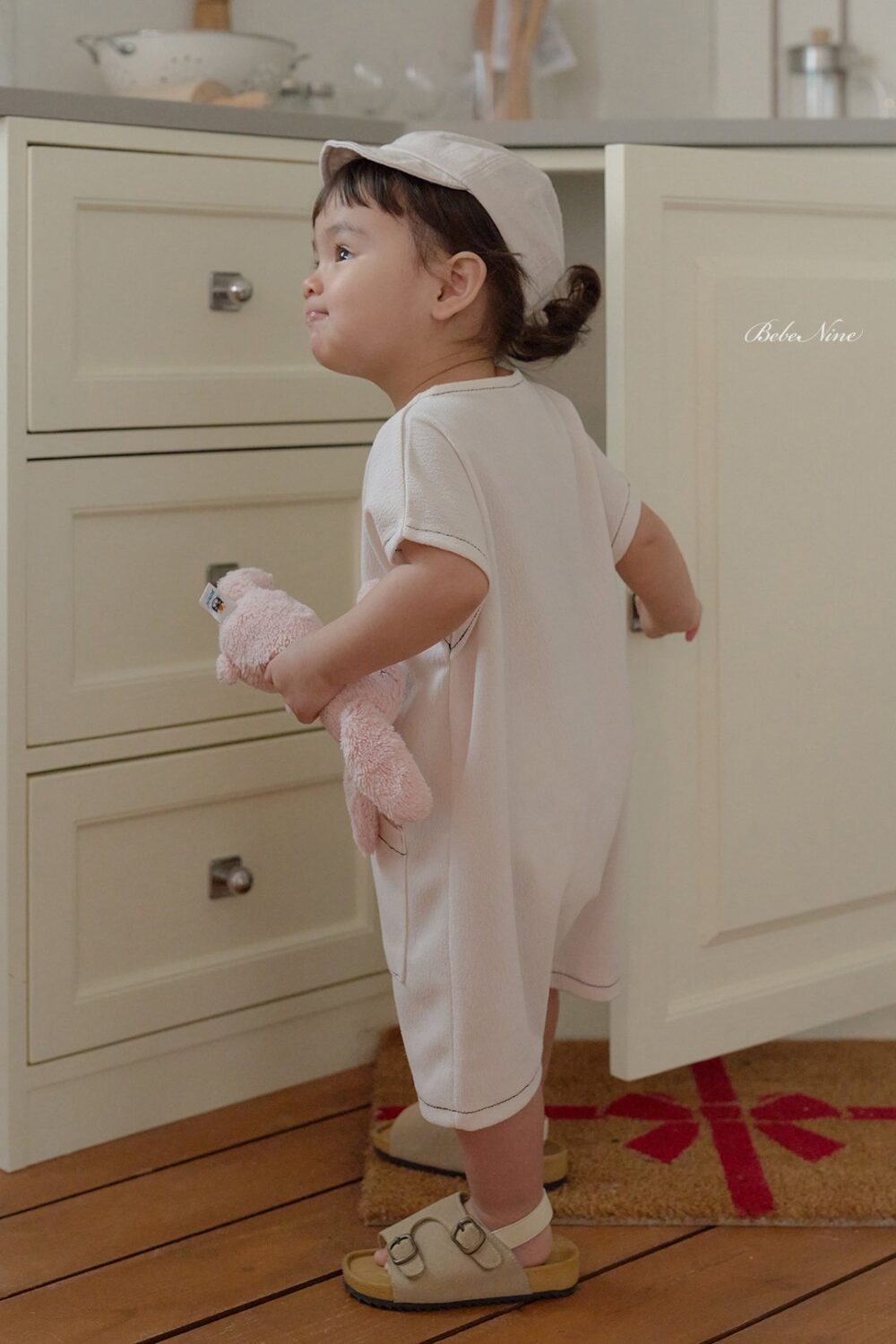 <b>｜BABY ｜Bebe nine 連身衣</b>Summer 라인 포켓 슈트 70-100cm