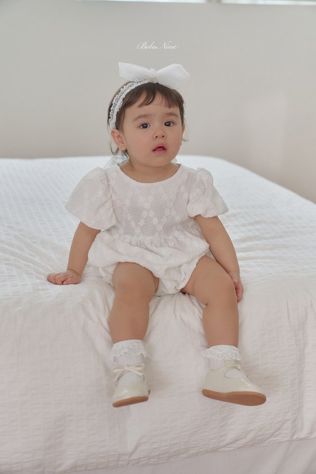 <b>｜BABY ｜Bebe nine 連身衣</b>Summer 샤인 리본 슈트 70-100cm