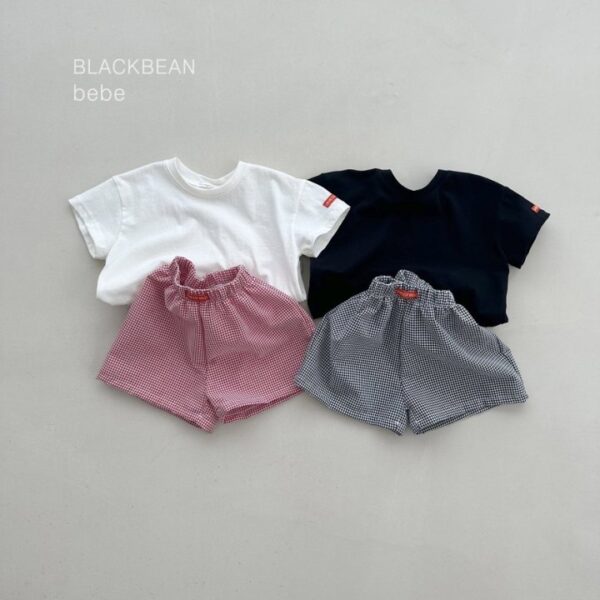 6 <b>|BABY |Black bean套裝</b>Summer 투톤 베베세트 60-80cm