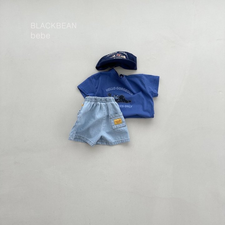 6 <b>Black bean褲子</b>Summer 플레이 청팬츠 80-120cm