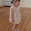 <b>｜BABY ｜Bebe nine 連身衣</b>Summer 쁘띠 프릴 리본 슈트 70-100cm