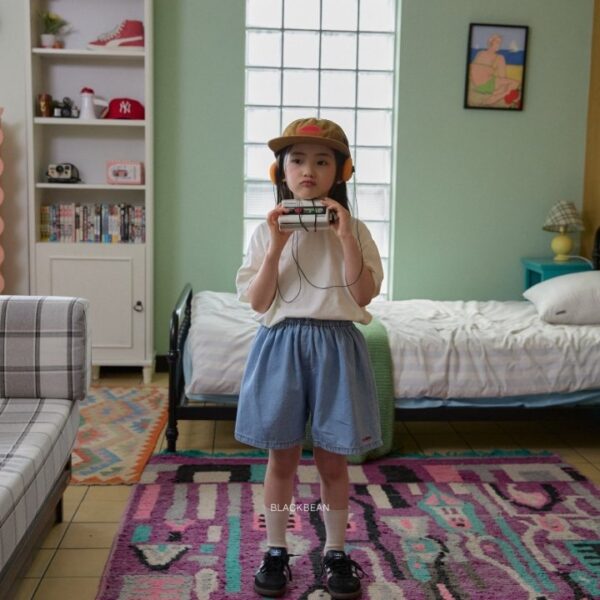 7 <b>Black bean褲子</b>Summer 로드 청팬츠 80-120cm