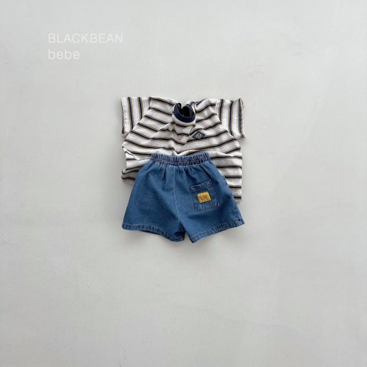 8 <b>Black bean褲子</b>Summer 플레이 청팬츠 80-120cm