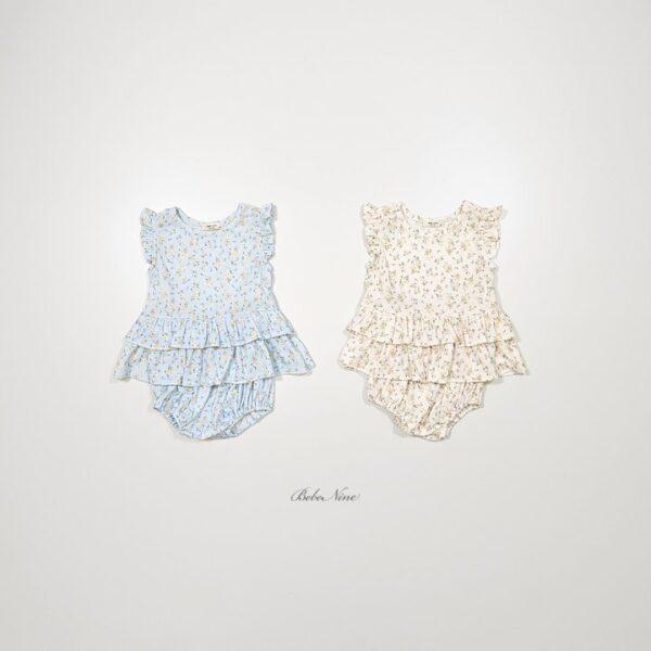 8 <b>|BABY |Bebe nine 套裝</b>Summer 플라워 블루머 70-100cm