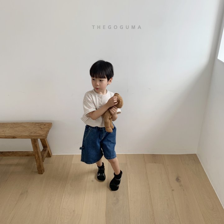<b>THEGOGUMA上衣</b>Summer 미우 단가라단추T 85-142cm