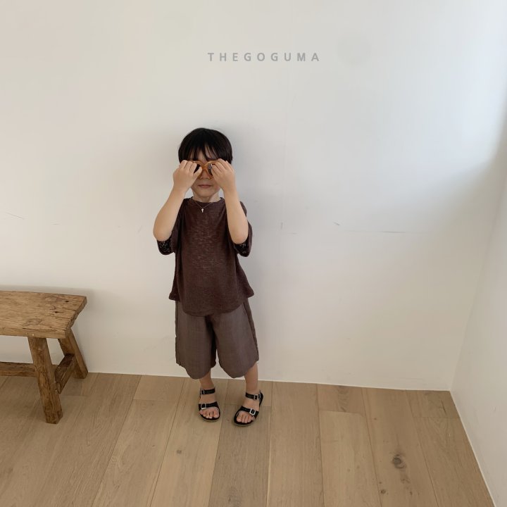 <b>THEGOGUMA上衣</b>Summer 니트라벨t  85-142cm