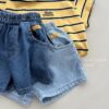 9 <b>Black bean褲子</b>Summer 플레이 청팬츠 80-120cm