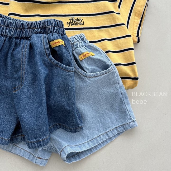9 <b>Black bean褲子</b>Summer 플레이 청팬츠 80-120cm
