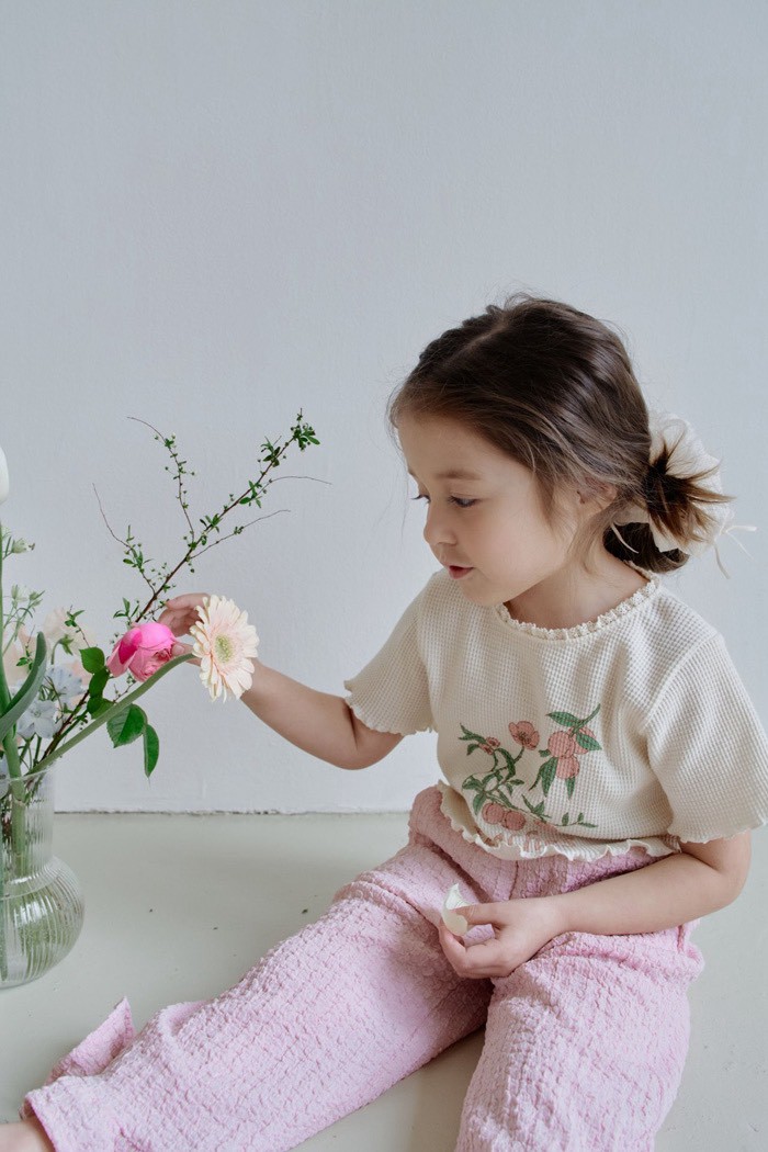 <b>momoann上衣</b>Summer 피치와플티 90-140cm