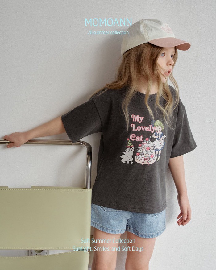 <b>momoann上衣</b>Summer 피그먼트티 90-140cm