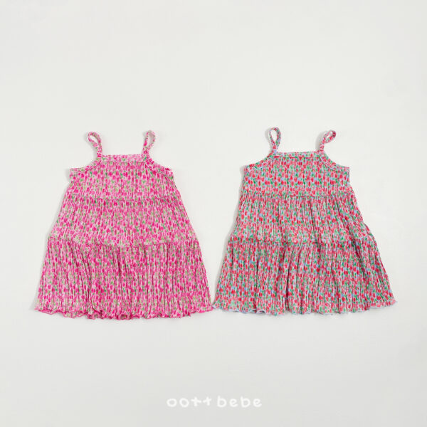01-2 <b>OOTTBEBE洋裝</b>Summer 데이지플리츠원피스 75-120cm