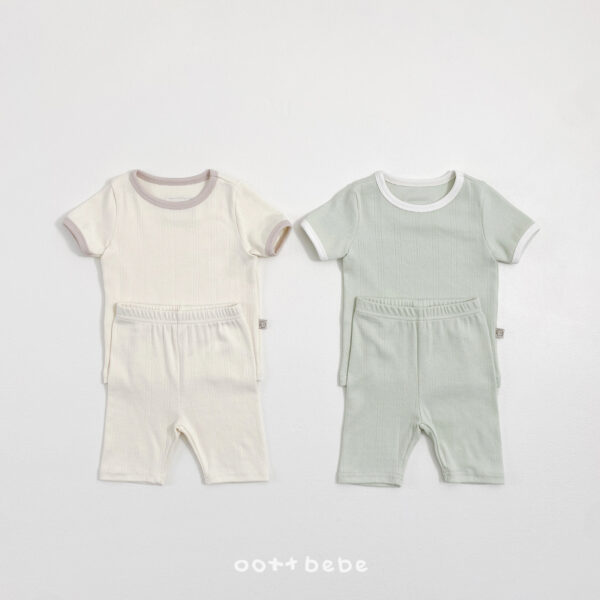 01-2 <b>OOTTBEBE套裝</b>Summer 프렌츠아일렛실내복 75-120cm