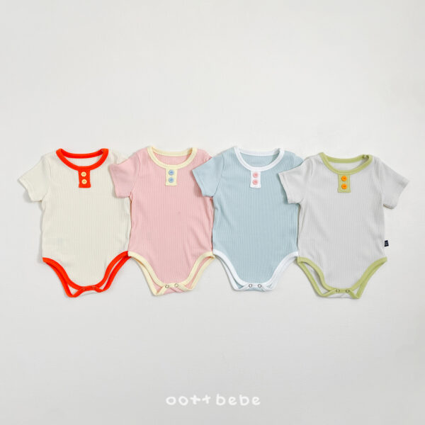 01-2 <b>|BABY| OOTTBEBE包屁衣</b>Summer 캔디슈가슈트 0-12M