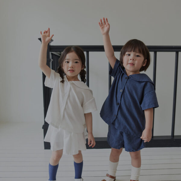 0323 라라랜드0195 1 <b>|Kids| Lala land上衣</b>Summer 마일 반팔 남방 75-120cm